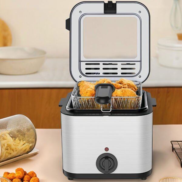 Electric fryer household fryer all-in-one deep fryer large capacity chicken fried fries snacks electric fryer